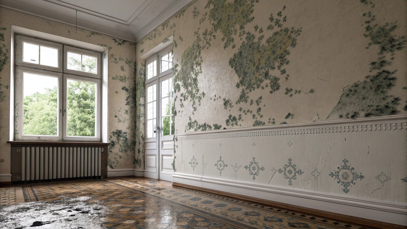 Damp and mould damage in residential property